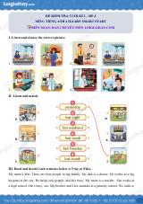 Đề thi học kì 2 Tiếng Anh 4 iLearn Smart Start - Đề số 4